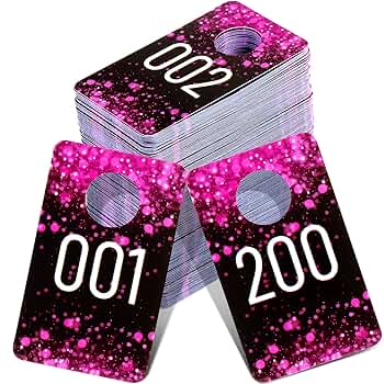 Amazon.com: Jetec 200 Pieces Live Plastic Number Tags
